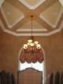 Coffered Ceiling and Walls After Italian Plaster with Handpainted Ornament